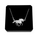 STERLING SILVER HORSE NECKLACE