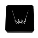 STERLING SILVER BICYCLE NECKLACE