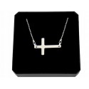 STERLING SILVER CRUCIFIX NECKLACE