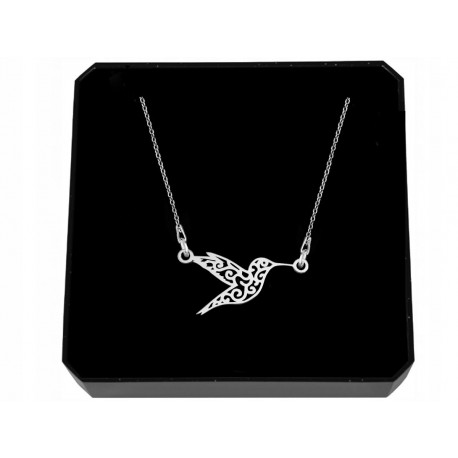 STERLING SILVER HUMMING-BIRD NECKLACE