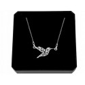 STERLING SILVER HUMMING-BIRD NECKLACE