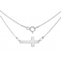 STERLING SILVER CRUCIFIX NECKLACE