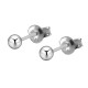 Sterling Silver Ball Stud Earrings 3mm