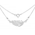STERLING SILVER FEATHER NECKLACE